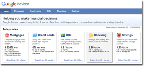 Google Advisor Screenshot