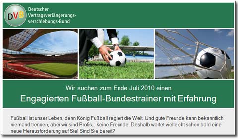 Bundestrainer Stellenanzeige