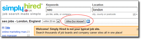 Simply Hired LinkedIn Integration Pic 1