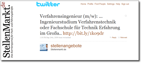Tweet von Stellenmarkt.de