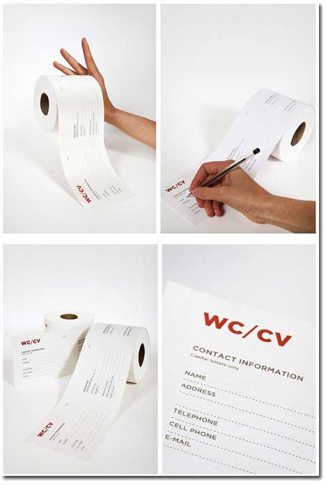 Lebenslauf Toilettenpapier